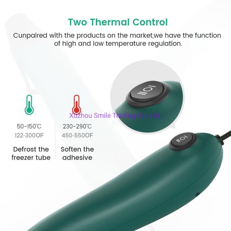 Temperature Adjustable Removing Stickers Shrinking Film Hot Air Gun Blower Heat Gun Double Heating
