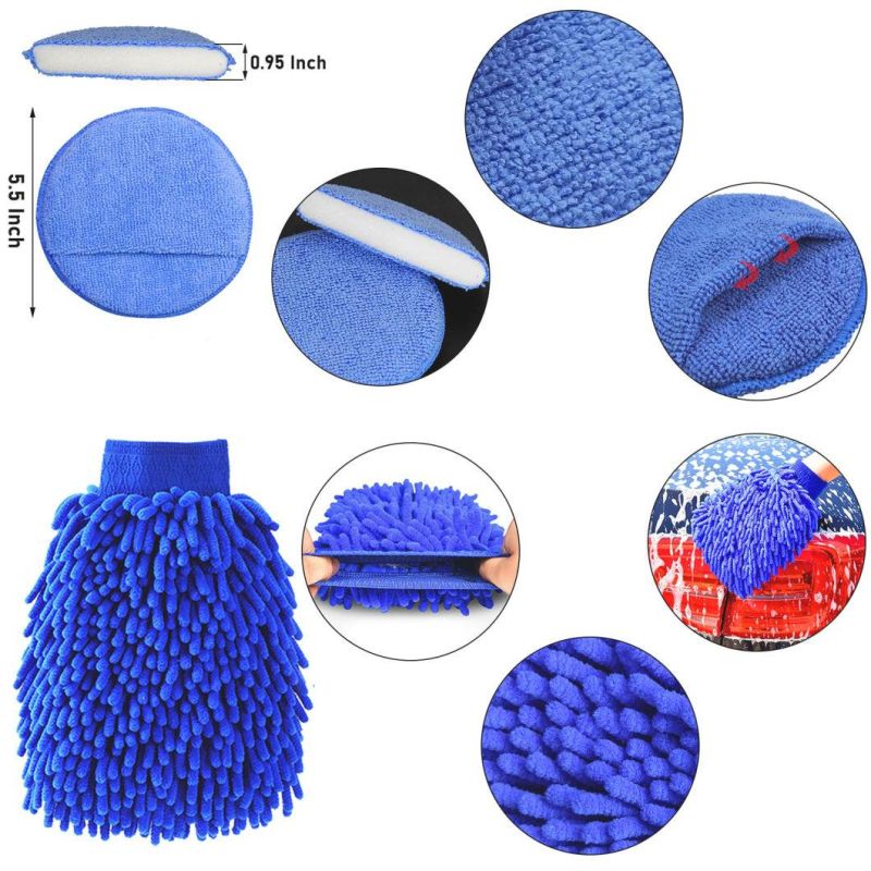 Cross-Border Supply Car Beauty Cleaning Tool 20 Sets of Car Interior Cleaning Detail Brush PP Electric Drill Brush Head
