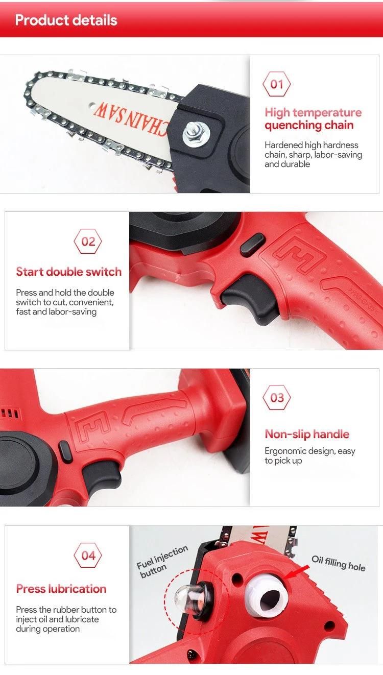 Lightweight Pruning Shears Electric Chainsaw for Tree Branch Wood Cutting