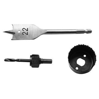 3PCS Carbon Steel Hole Saw Set for Lock Installation