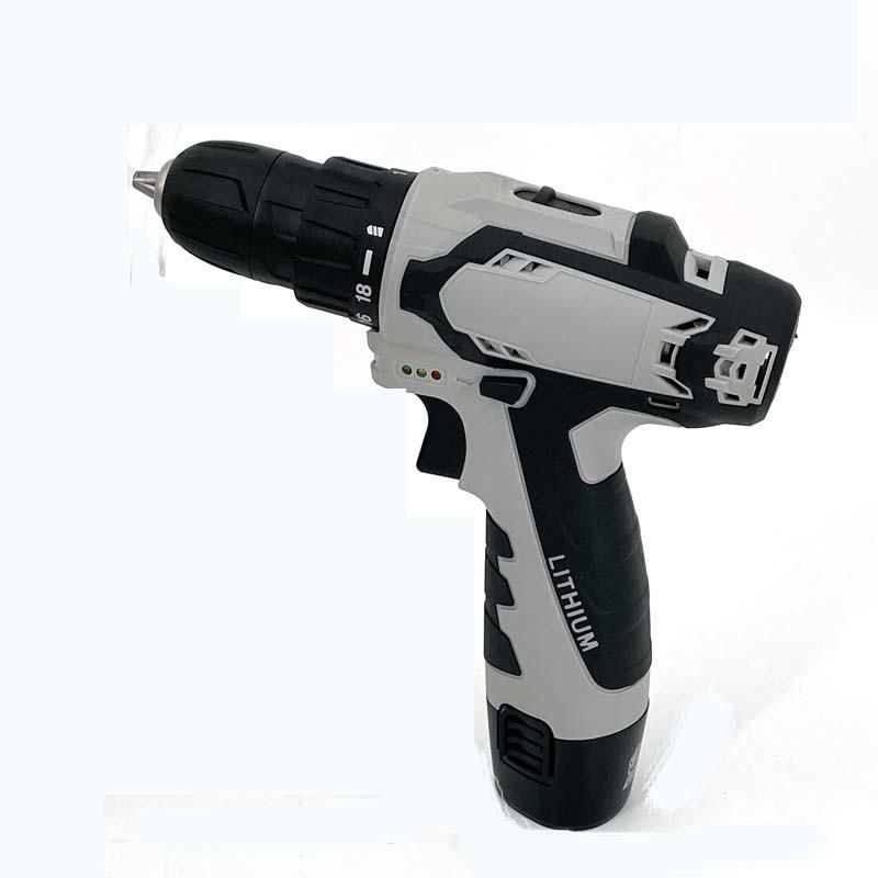 Cg-2021grey Double Speed 12V 16.8V 21V Li-on Lithium Battery Professional Manufacturer Hand Rechargeable Forward and Reverse Impact Cordless Drill