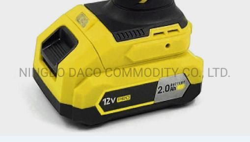 High-Quality 12V Lithium Cordless Drill with Impact Hammer Electric Tool Power Tool