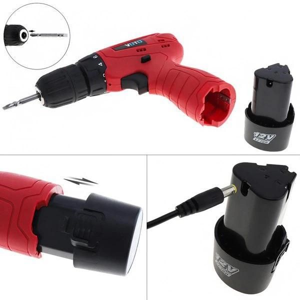 12V Multifunctional Lithium Battery Home Rechargeable Hand Drill
