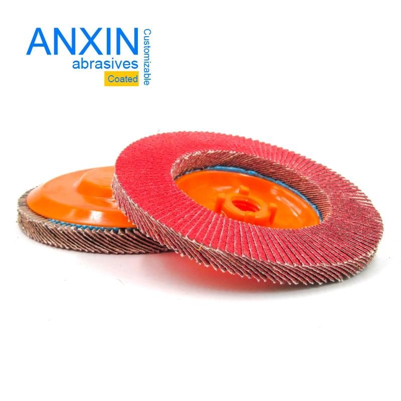 Nylon Backing Flap Disc with Ceramic Abrasive Cloth 115*M14 Thread