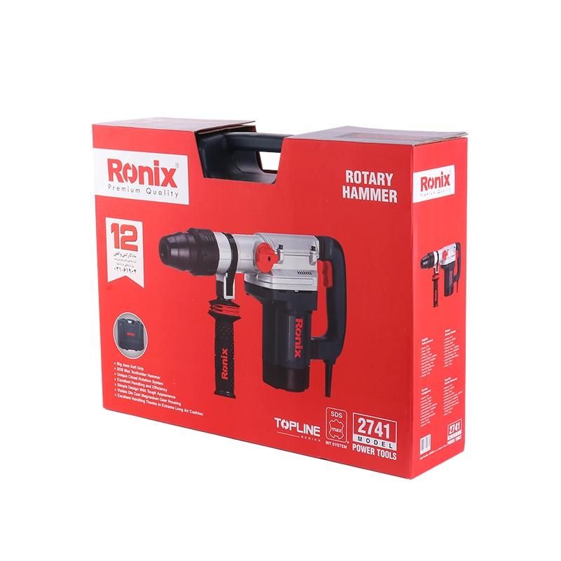 Ronix New Model 2741 Power Drilling Machines 1250W 10j Electric Jack Rotary Hammer Drill