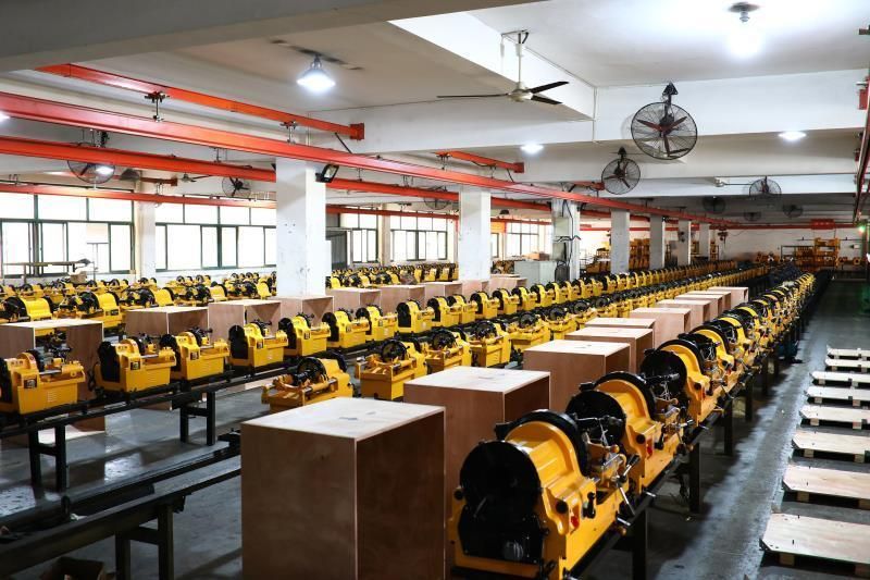 China Hongli Manufacture 3 Inch Auto Pipe Threading Machine 750W Power Pipe Threaders