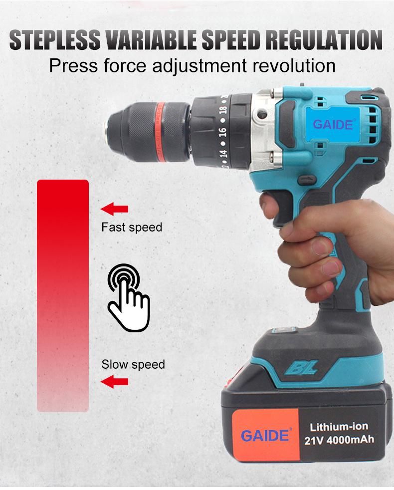 Professional Industrial Cordless Impact Wrench and Drill with 3 in 1 Functions