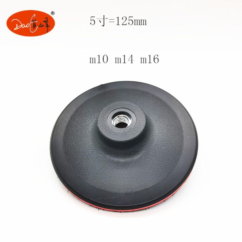 Daofeng 5inch 125mm Sanding Disc Backing Pad Black&Red