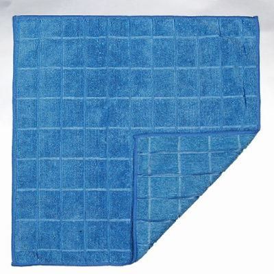 New Style Custom Size Blue Microfiber Twisted Car Cleaning Towel