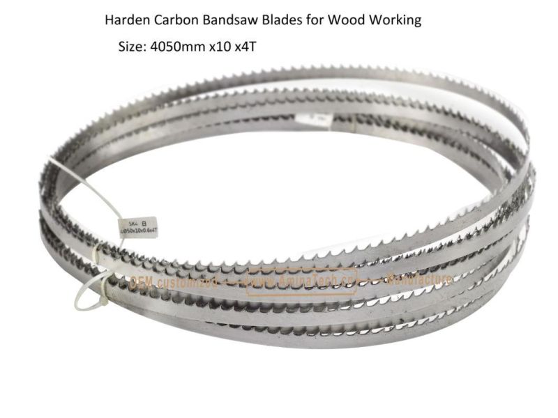 Harden Carbon Band Saw Blades for Wood Working    Size: 4050mm x10 x4T