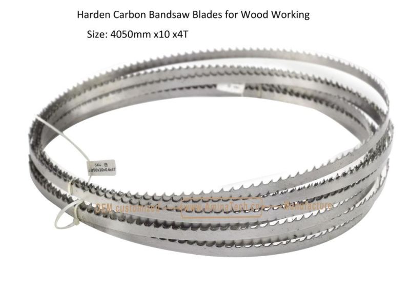 Harden Carbon Band Saw Blades for Wood Working Size: 4050mm x10 x4T