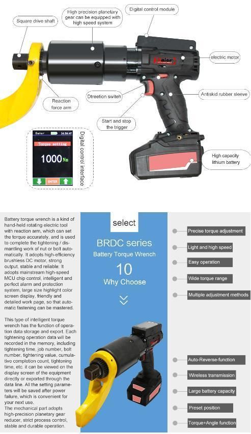 Electric Torque Wrench Pneumatic Handheld Torque Wrench