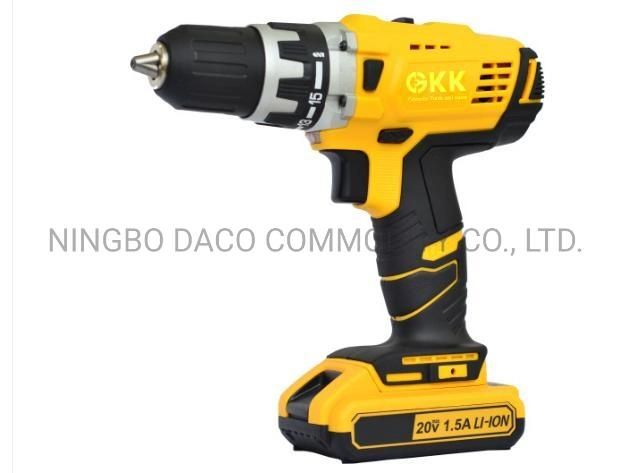 High-Quality 18/20V Lithium Cordless Drill Electric Tool Power Tool