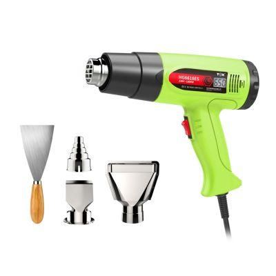 Hg6618es 1800W Industrial Portable Shrink Wrap Hot Air Blower Heat Gun