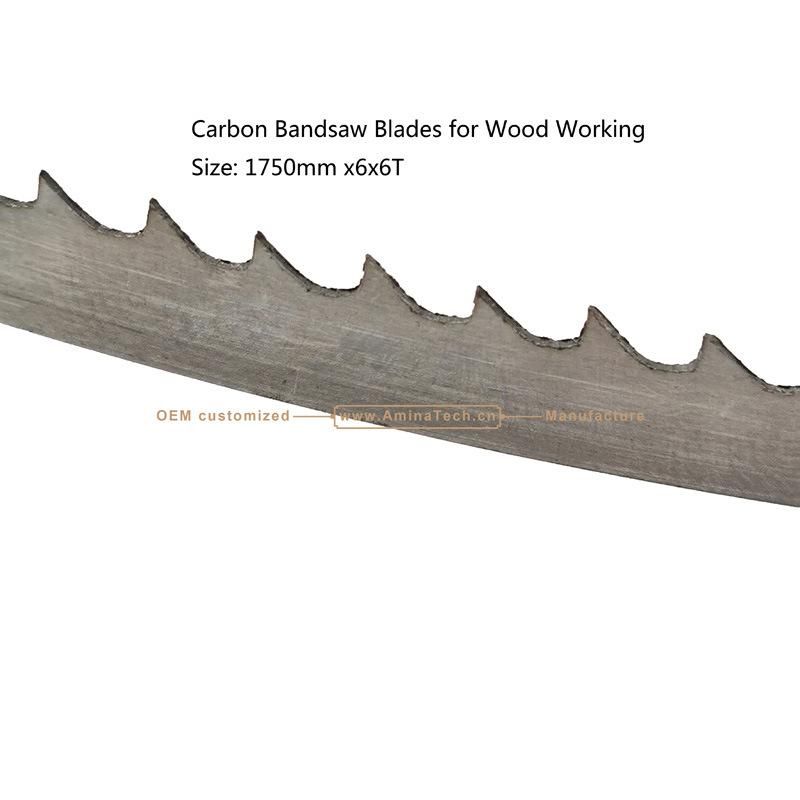 Carbon Band Saw Blades for Wood Working Size: 1750mm X6X6T