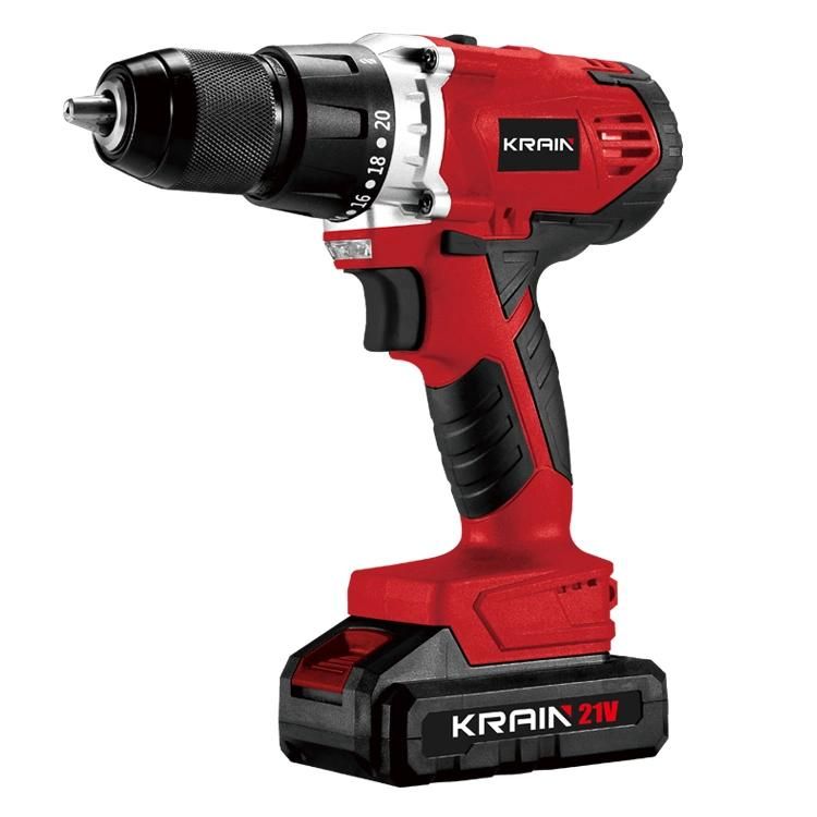 21V Lithium Cordless Drill Double Speed and Variable Speed