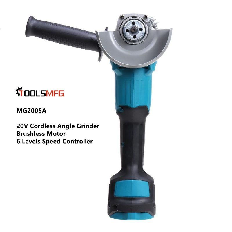 Toolsmfg 20V Brushless Cordless Variable Speed Electric Angle Grinder