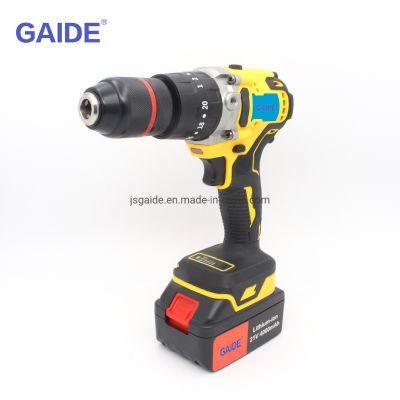 Lithium Battery Cordless Impact Drill Brushless Adjustable