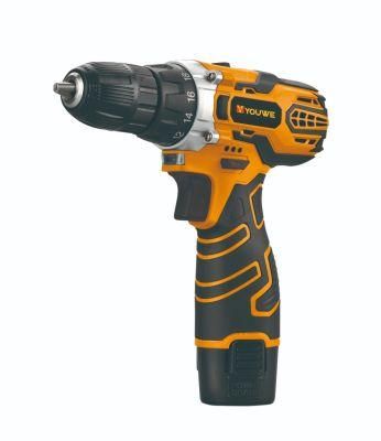 Youwe New Tools Cordless Drill 12V Li-ion Battery