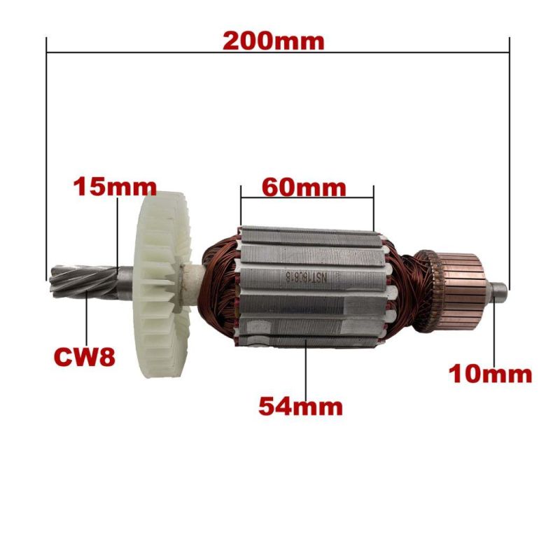 AC220V-240V Armature Rotor Anchor Replacement for Maktec Cut-off Machine