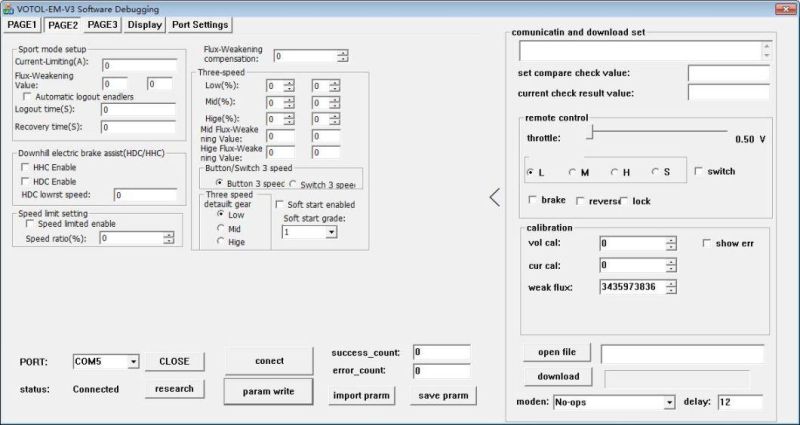 Motor Controller Foc Scooter Parameters Can Be Adjusted