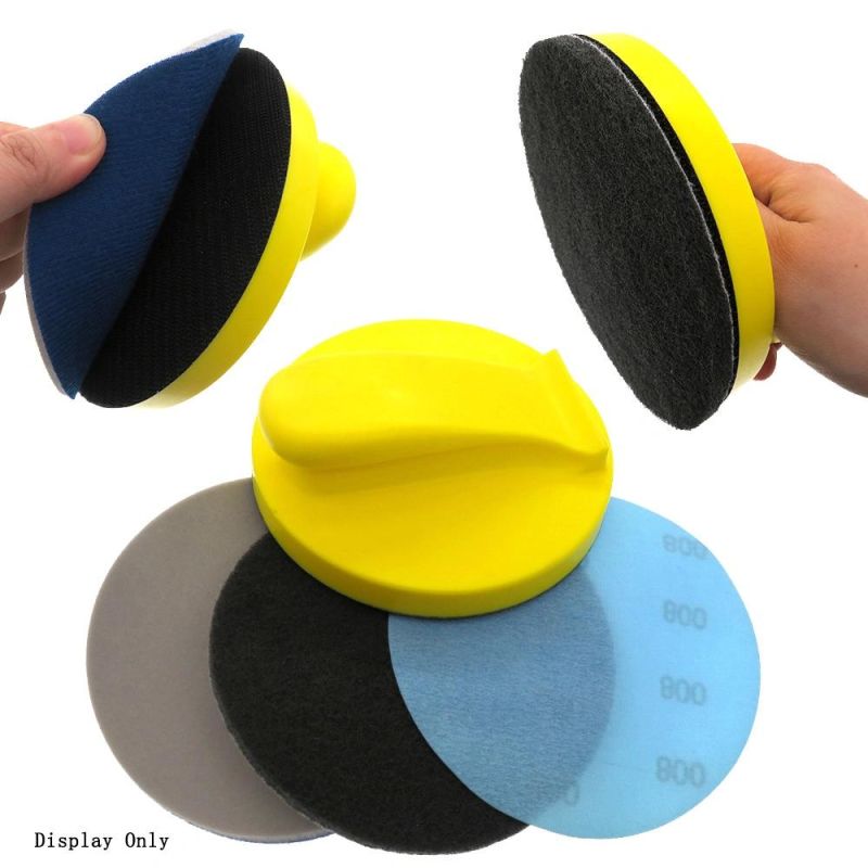 Cross-Border Supply 6 Inch 150mm Manual Dovetail Polishing Disc Self-Adhesive Flocking Sandpaper Polishing Disc Car Cleaning