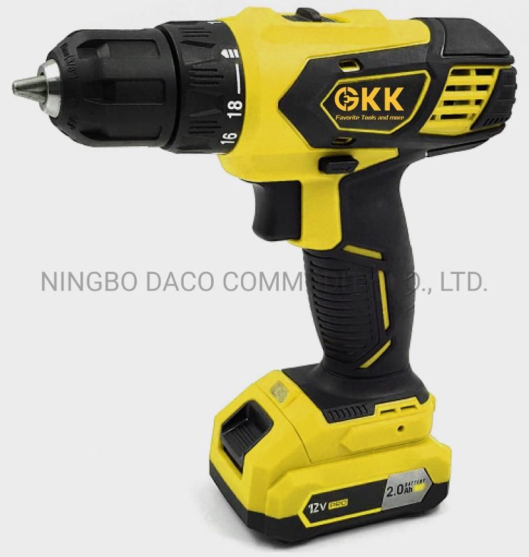 High-Quality 12V Lithium Cordless Drill with Impact Hammer Electric Tool Power Tool