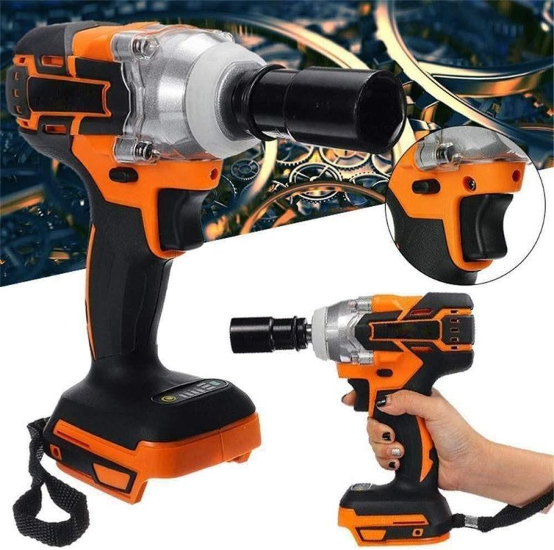 200nm Max-Torque Level-Brushless Motor-Industry Use-Li-ion Battery-Cordless/Electric-Power Tool Machines-Impact Screwdriver Set