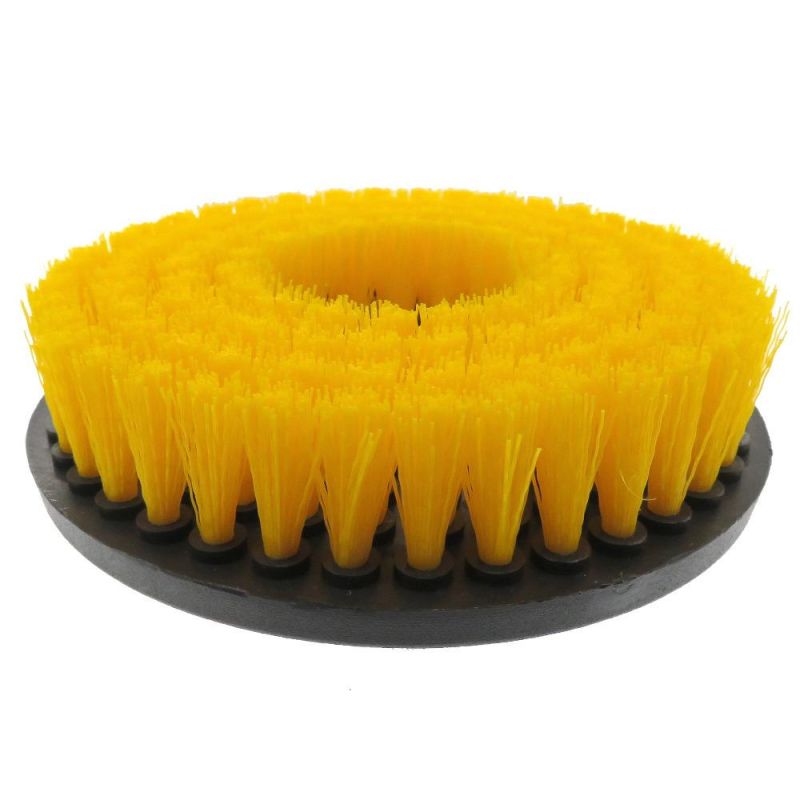 Electric Cleaning Brush 6 Inch Hollow Rodless M14-2 Yellow Electric Cleaning Brush Head
