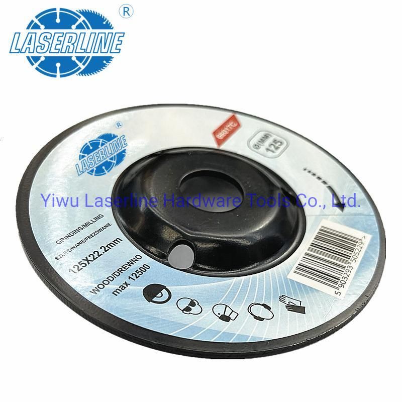 Hot-Selling 5inch Rotary Disc Bore Woodworking Grinding Wheel for Angle Grinder