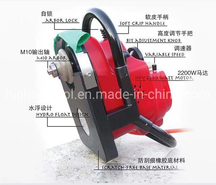 Countertops Benchtops Electrical Granite Marble Stone Edge Cutting Grinding Polishing Shaping Profile Wheel Router Bit Machine