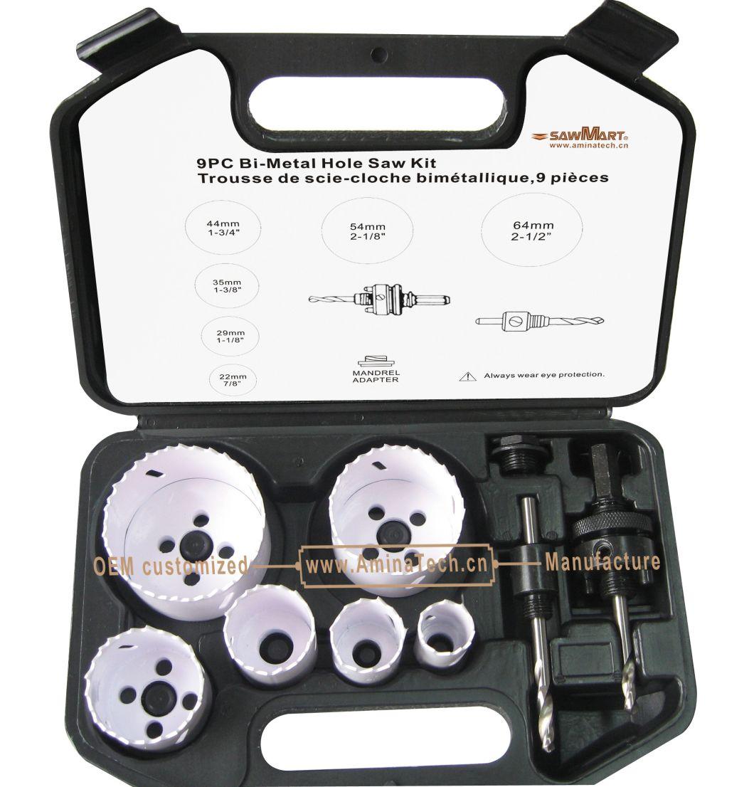 9PC Bi-Metal Hole Saw Set,Power Tools,Drill Bits