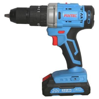 Fixtec Industrial Quality Electric Power Tools 20V 45 N. M Cordless Impact Drill Driver