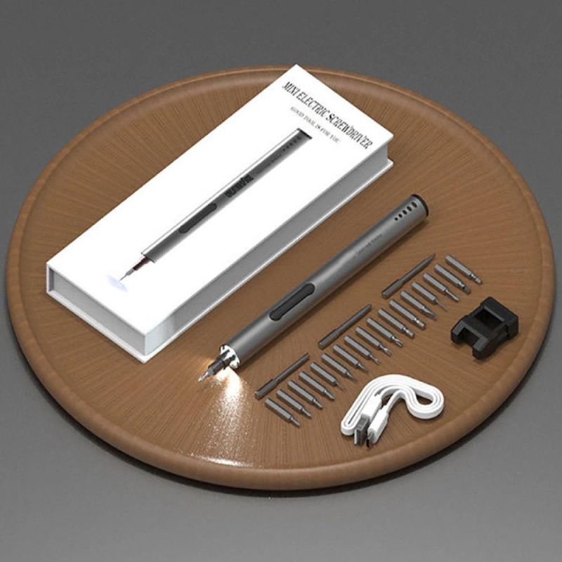 26 in 1 Mini Gadgets Electric Repair Tools Pen Style Screwdriver Bit Set