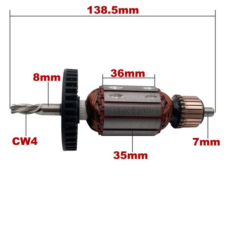 AC220V-240V Rotor Anchor Motor Armature Replacement for Bosch Drill