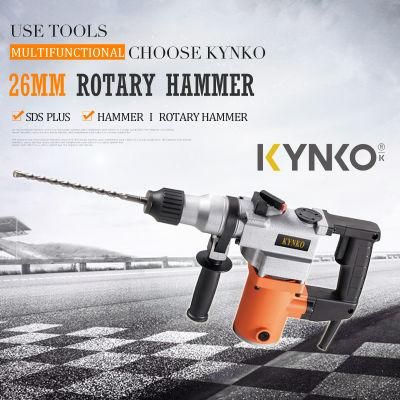 26mm 800W Hex Dual-Function Kynko Rotary Hammer Portable Electric Power Tools