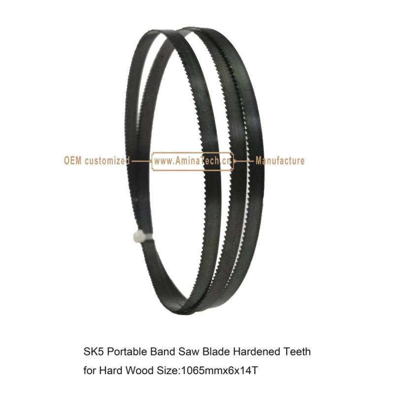 SK5 Portable Band Saw Blade Hardened Teeth for Hard Wood 1065mmx6x14T