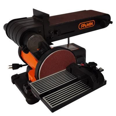 Professional 230V Electrical 150mm Bench Belt Disc Combo Sander with Dust Ex-Blower