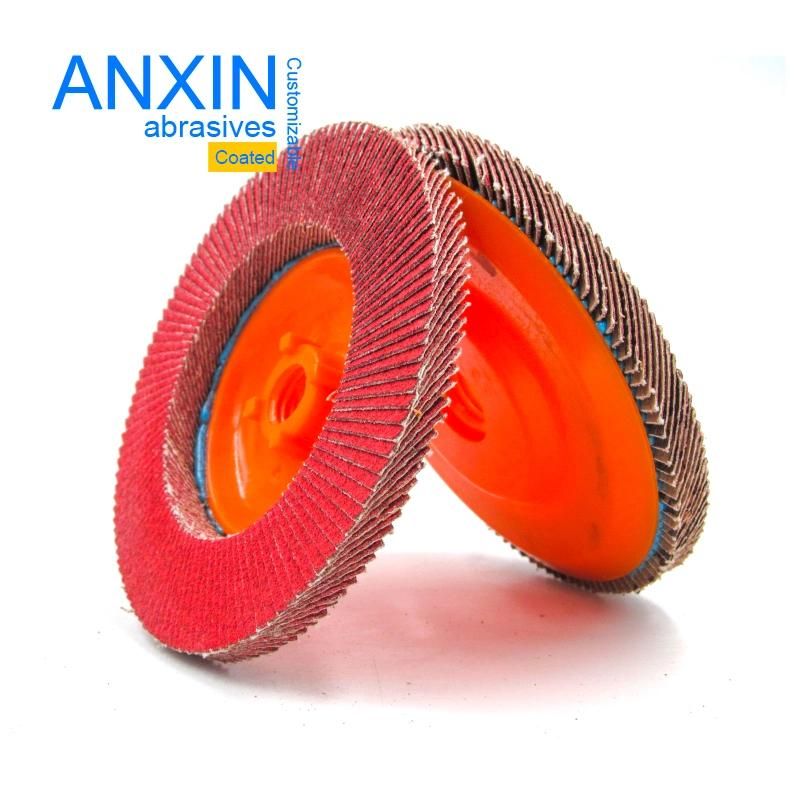 Nylon Backing Flap Disc with Ceramic Abrasive Cloth 115*M14 Thread