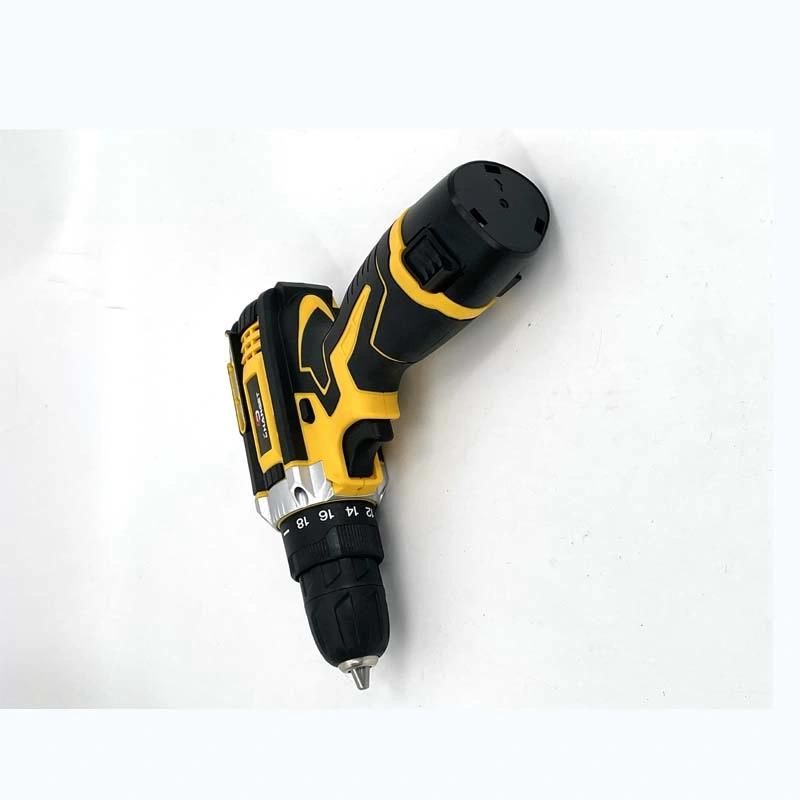 Cg-2020yellow Double Speed 12V 16.8V 21V Li-on Lithium Battery Professional Manufacturer Hand Rechargeable Forward and Reverse Impact Cordless Drill