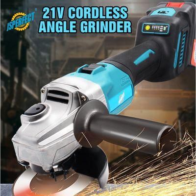 PRO 2022 New Design 21V 115mm Cordless Angle Grinder with Variable Speed