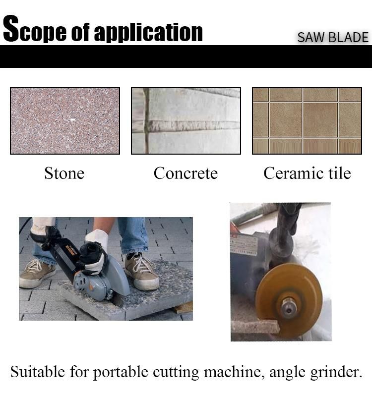 Diamond Turbo Blade 105mm/115mm/125mm Diamond Saw Blade Cutting Disc for Granite Marble
