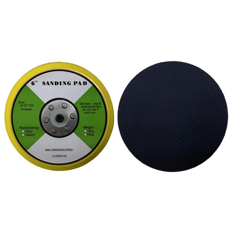 6′′ Muti-Holes Back-up Sanding Pad for Center Vacuum Air Sanders