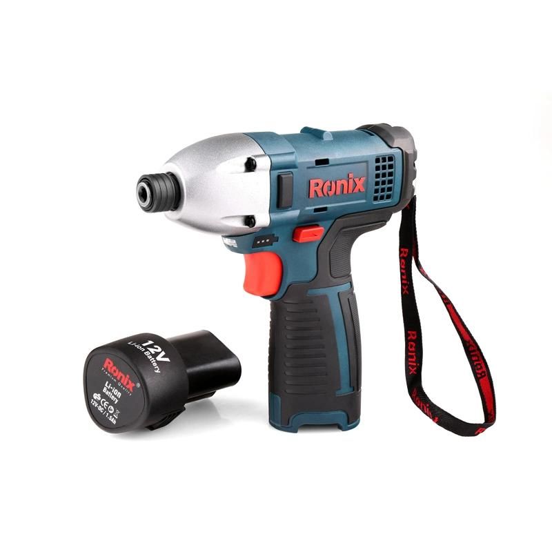 Ronix 12V Model 8601 2 Speed 1.5A Waterproof Cordless Impact Wrench Driver Drill