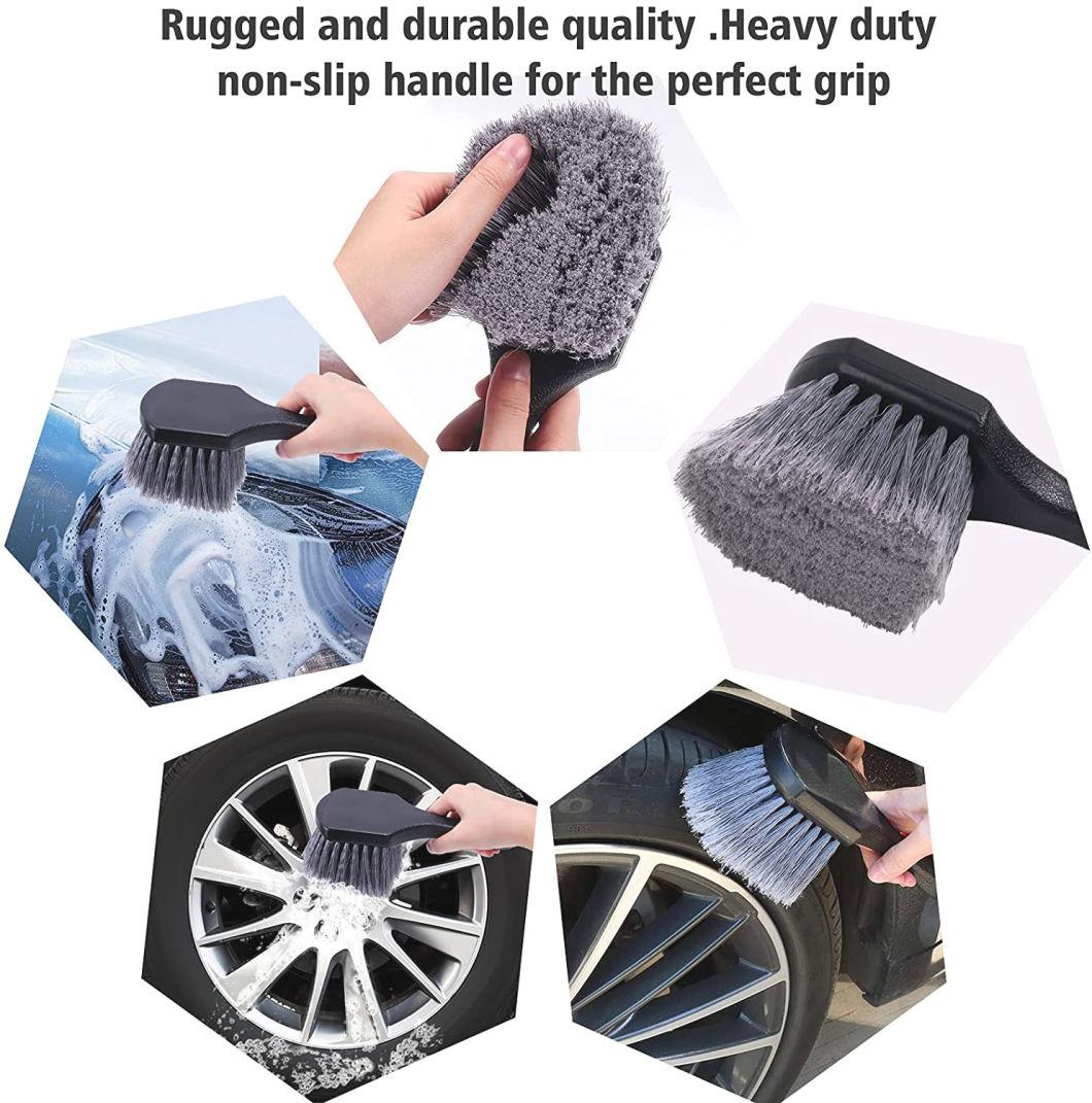 Cross-Border Supply Car Cleaning Brush 9-Piece Car Beauty Tool Brush Cross-Border Hot Sale Kitchen Cleaning Brush