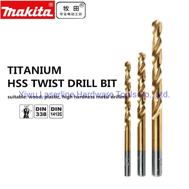 Original Makita HSS Tianium Coated Twist Drill Bit Set