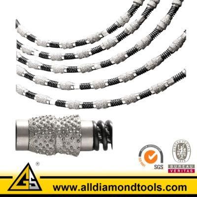 Diamond Vacuum Brazed Wire Saw Beads for Stone Concrete