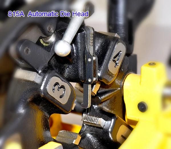 1/2"-2" Threading Machine with Ridgid 815A Die Head and Dies