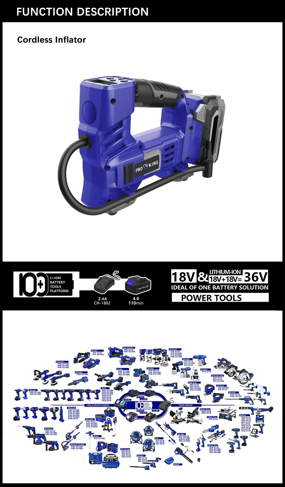 Cordless Inflator Battery Tool