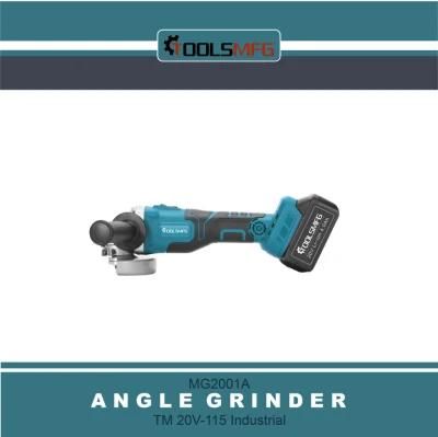 Toolsmfg 20V Cordless Industrial Brushless Power Electric Angle Grinder Factory